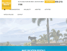 Tablet Screenshot of mauivacationhideaway.com